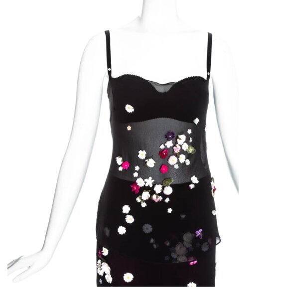 Dolce & Gabbana Silk Chiffon Camisole 1999 IT 42 - Picture 1 of 16